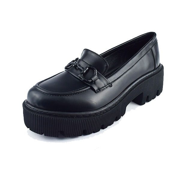Chaussure pour femme 160-2 noir..........   derbie et chaussure femme Maroc
